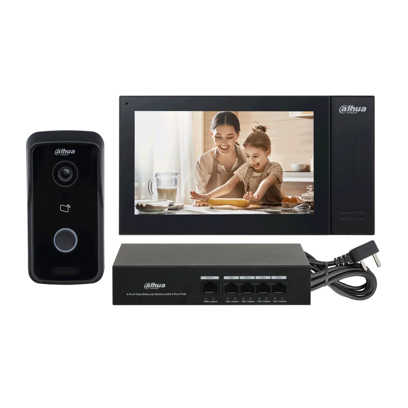 Posto esterno per villa IP DAHUA KTP02 e monitor da interno