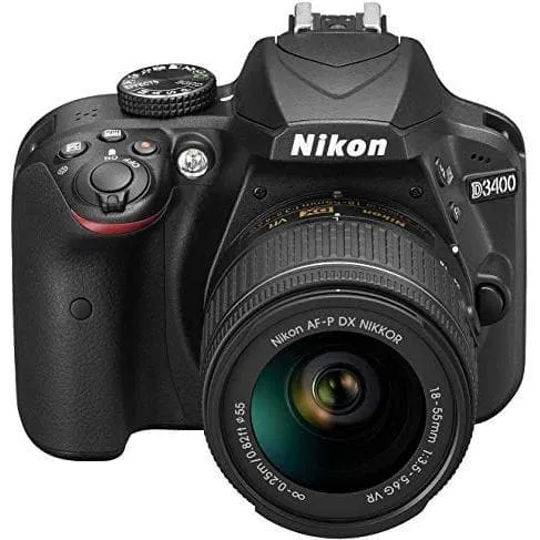 SLR D3400 - Nero + Nikon AF-P DX Nikkor 18-55 mm f/3.5-5.6G VR