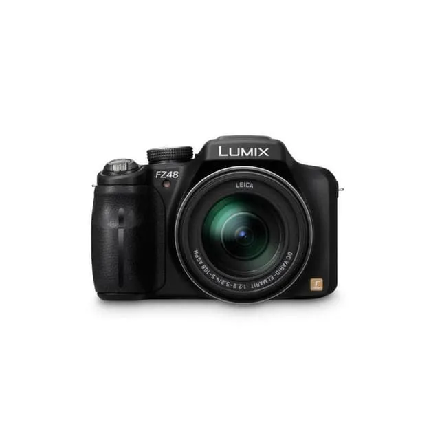 Fotocamera compatta Lumix DMC-FZ48 - Nera + Panasonic Leica DC Vario-Elmarit 4,5-108 mm f/2,8-5,2 ASPH f/2,8-5,2