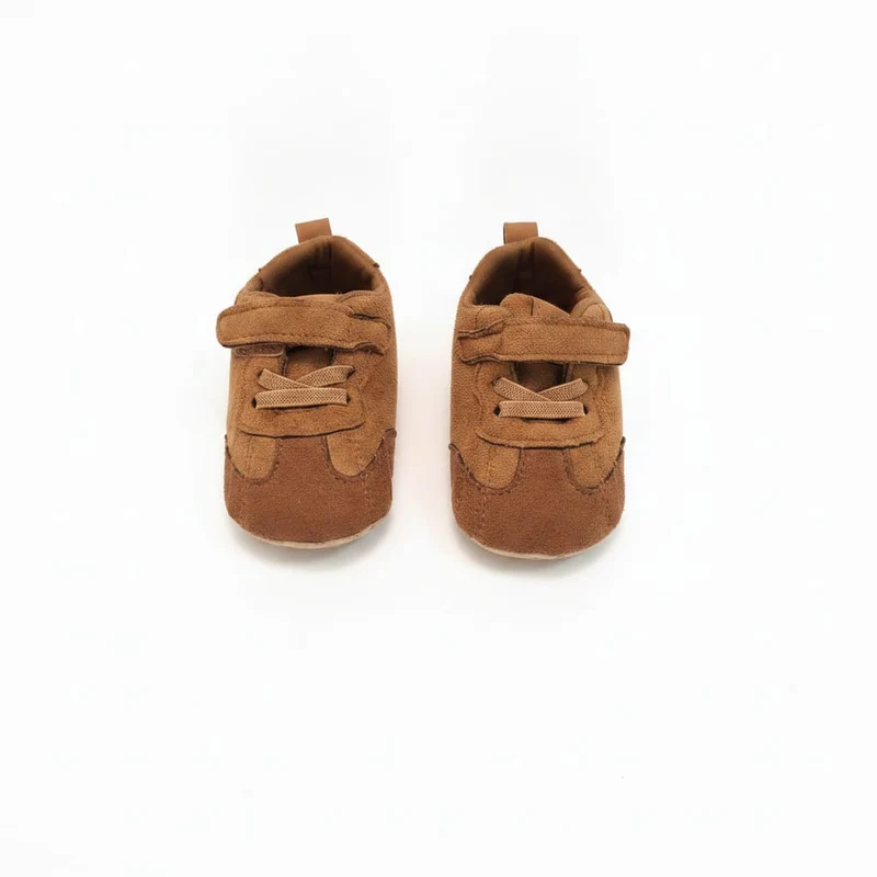 Scarpa monocolore neonato camel antiscivolo - Cammello