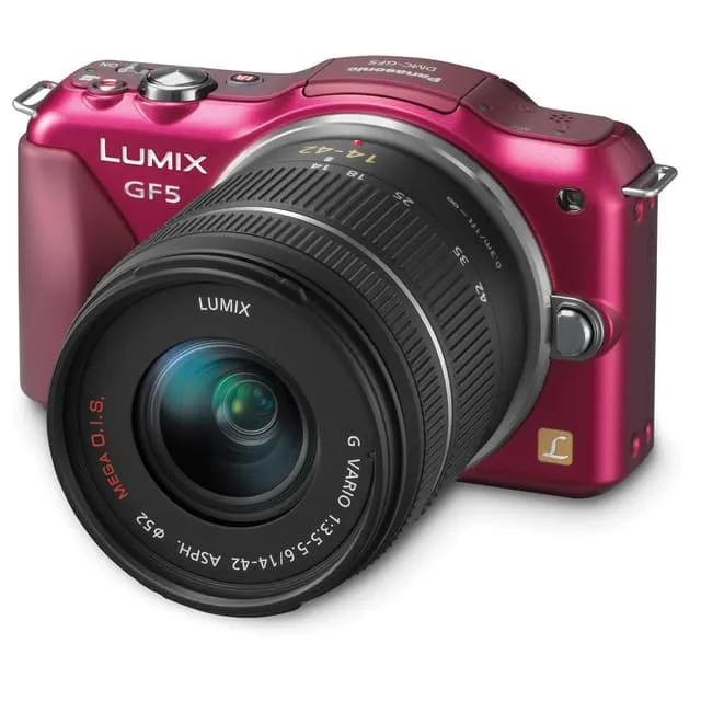 Panasonic DMC-GF5 - Rosa + Lumix G 14 - 42 mm f- 3.5 - 5.6 f/3.5-5.6