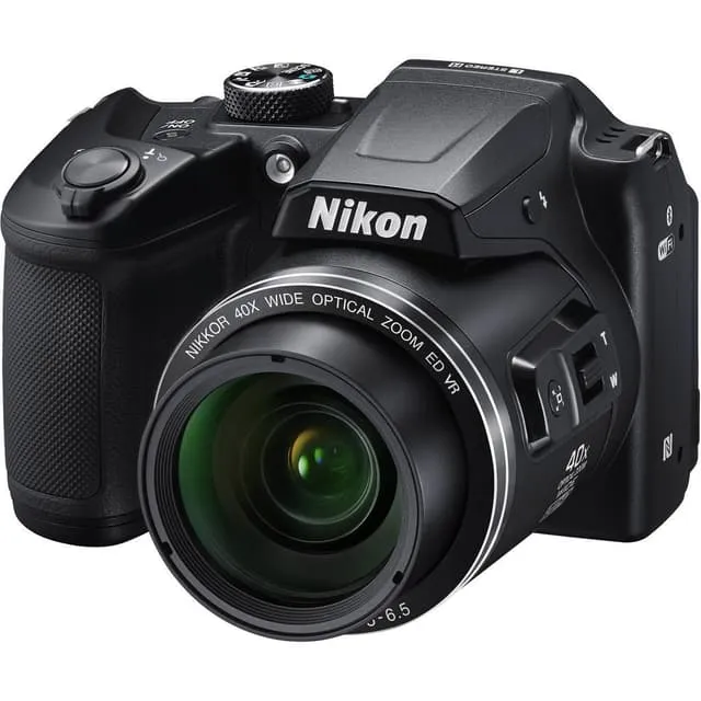 Fotocamera Bridge Coolpix B500 - Nera + Nikon Nikkor 40x Zoom ottico grandangolare ED VR 4-160mm f/3-6.5 f/3-6.5