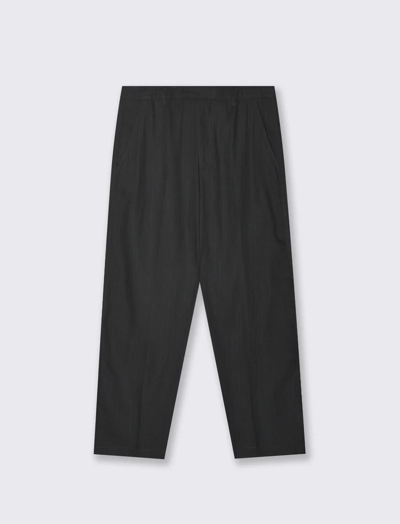 Pantaloni Loose Wide Leg Chino Fit - Grigio antracite