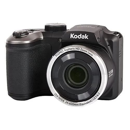 Fotocamera Bridge PixPro AZ251 - Nero + Obiettivo Kodak PixPro Aspheric HD Zoom 25X Grandangolo 24-600mm f/3.7-6.2 f/3.7-6.2
