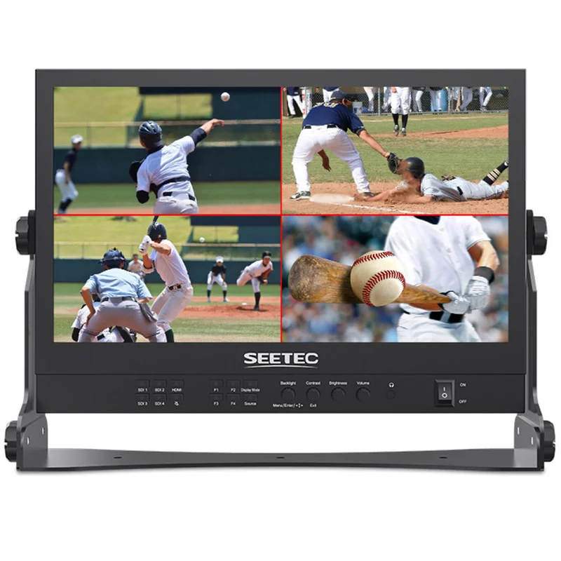 SEETEC ATEM156S 15.6 pollici 1920x1080 Produzione Broadcast Monitor LUT Waveform HDMI 4 SDI In Out