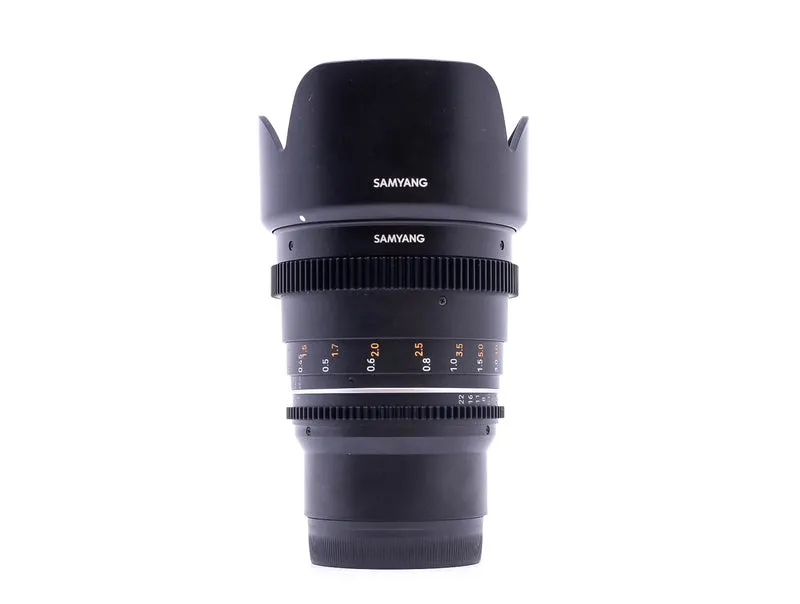 Samyang 50mm T1.5 Cine VDSLR MK2 - Compatibile con Sony FE