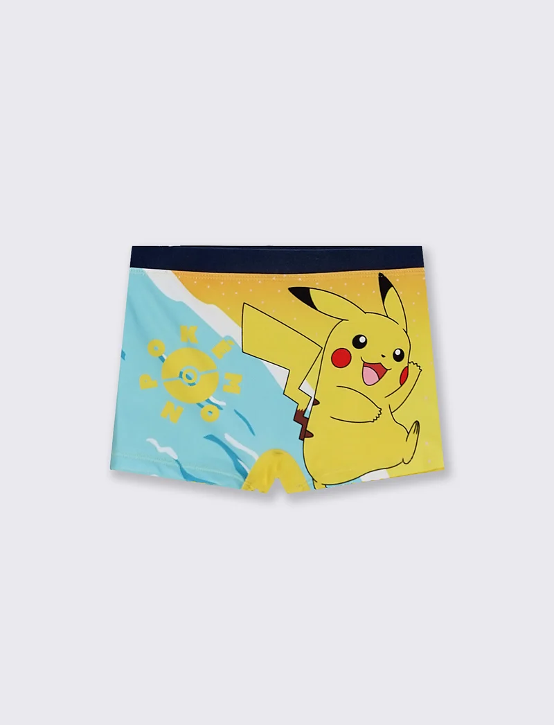 Costume boxer Pikachu in tessuto elastico - Giallo