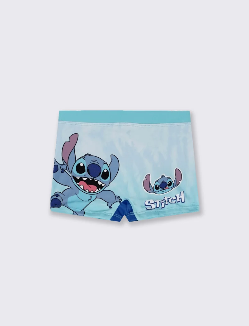 Costume boxer Stitch per tuffi divertenti - Blu