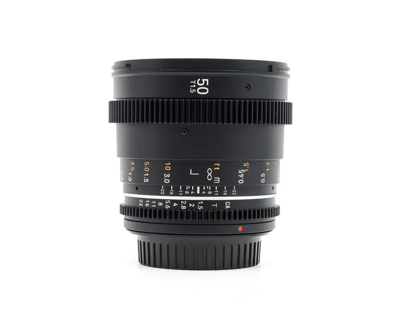 Samyang 50mm T1.5 Cine VDSLR MK2 - Compatibile con Canon EF