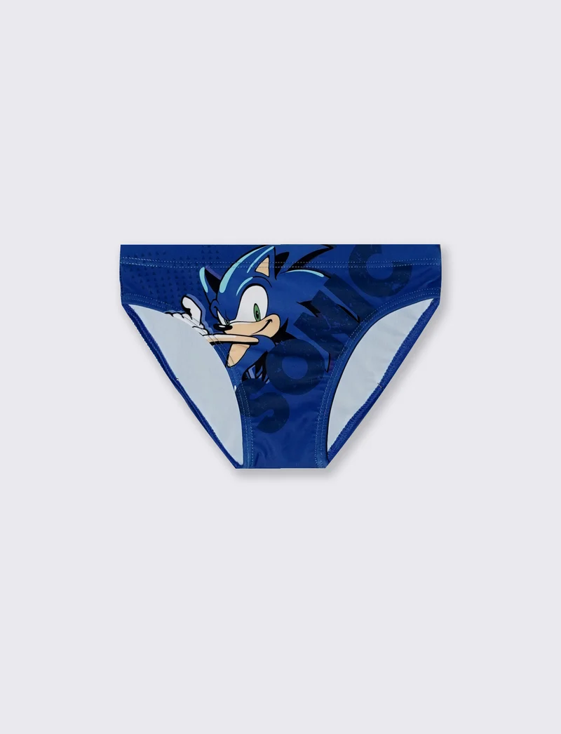 Costume slip Sonics con stampa Sonic - Blu