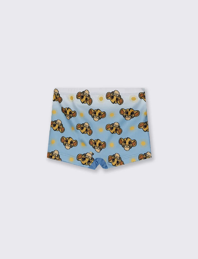 Costume boxer Re Leone con stampa Disney - Blu