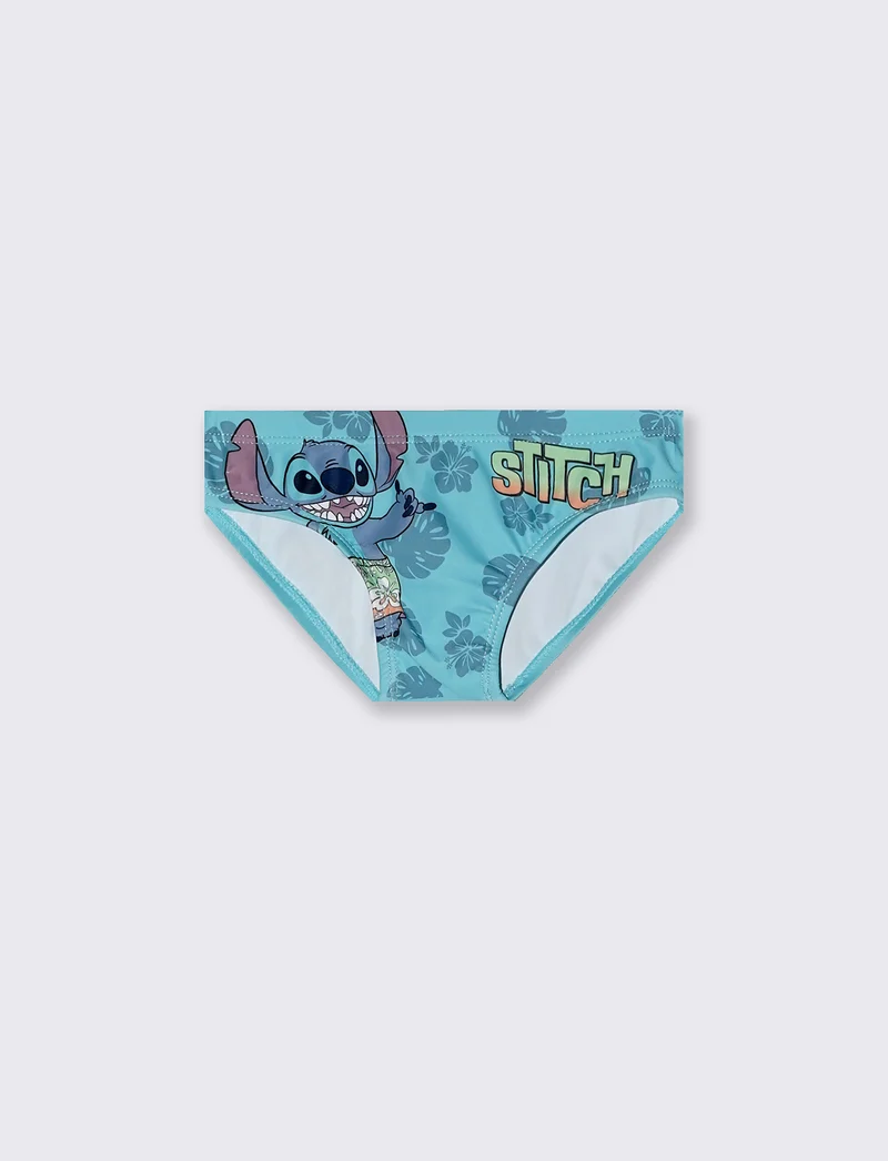 Slip mare Stitch con stampa Disney - Turchese