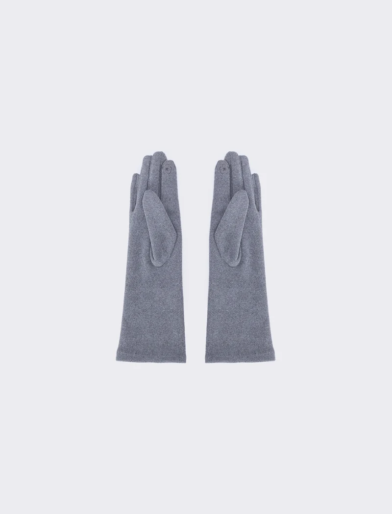 Guanti micropile touch eleganti - Grigio