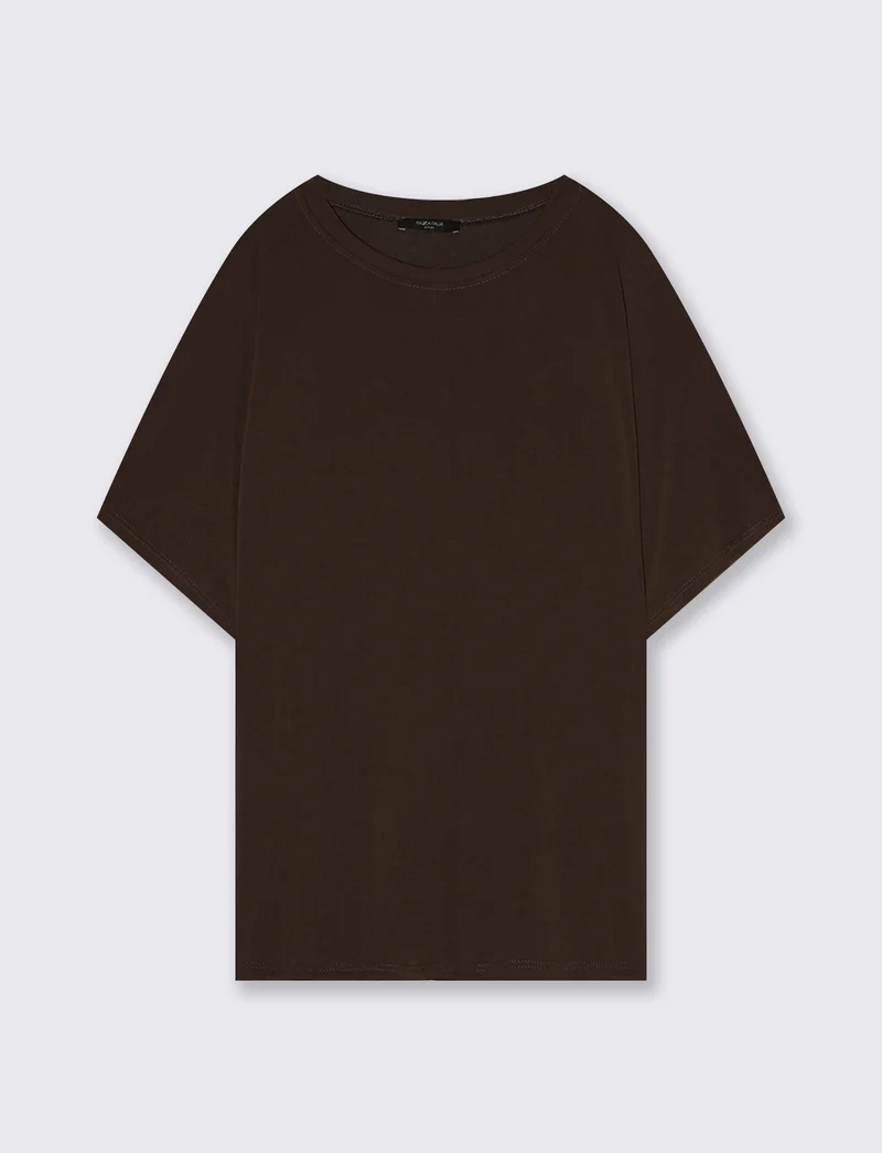 T-Shirt: Vestibilità Morbida e Confortevole - Moro
