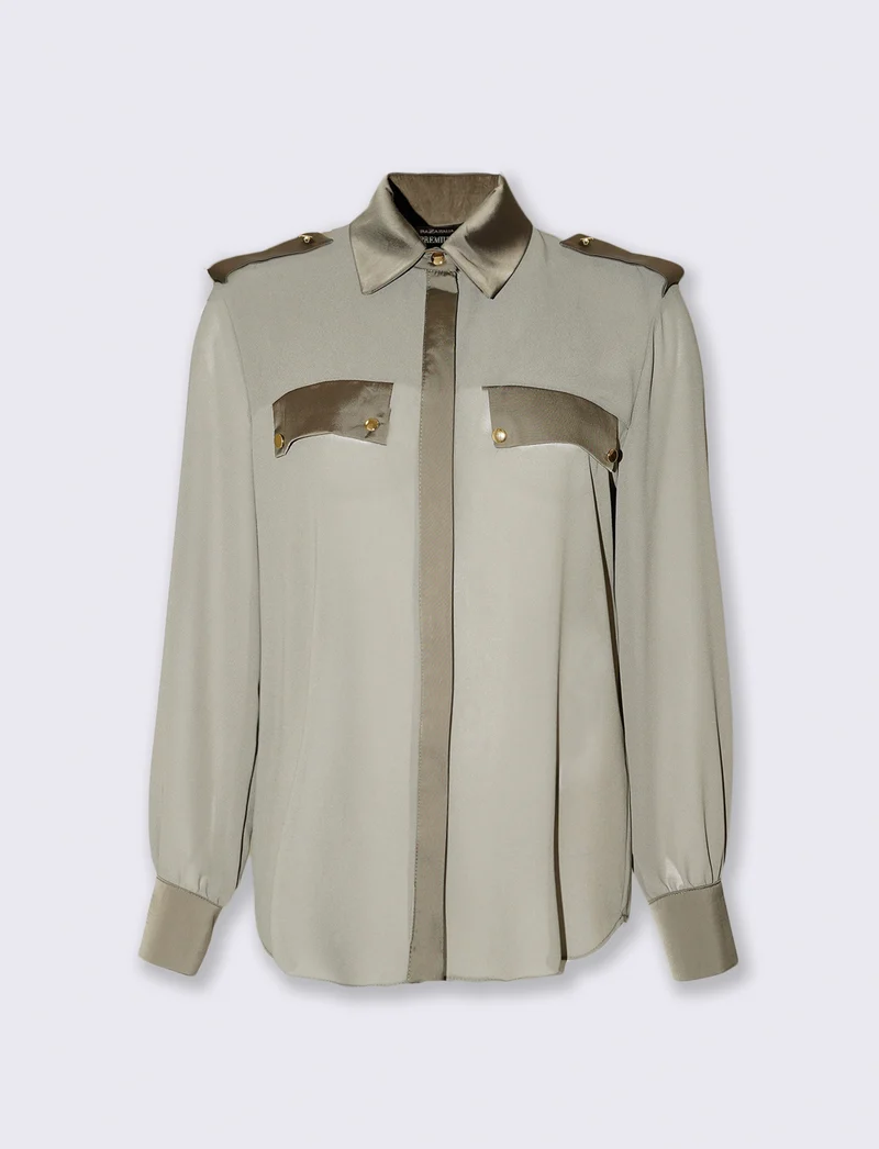Camicia manica lunga con dettagli eleganti - Ve.milit.