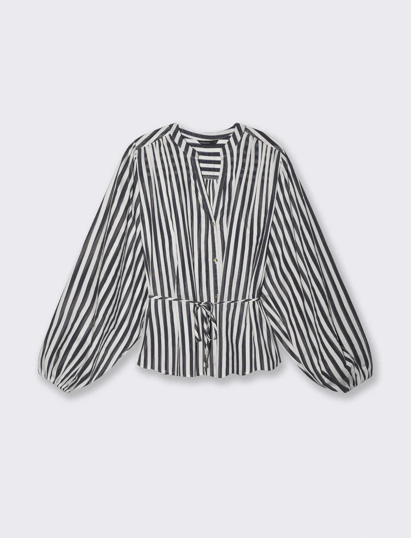 Camicia Lunga con Collo Coreano - var 1