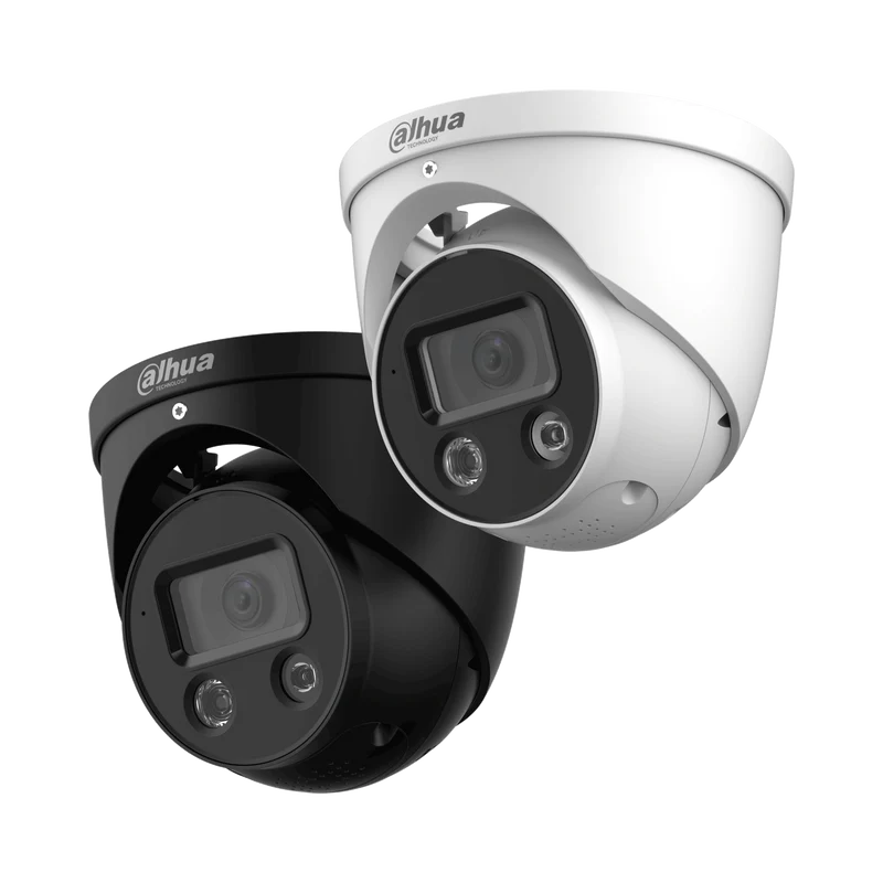 Telecamera di rete WizSense a bulbo oculare a focale fissa DAHUA IPC-HDW3849H-AS-PV da 8 MP con deterrenza attiva a colori (EOL)