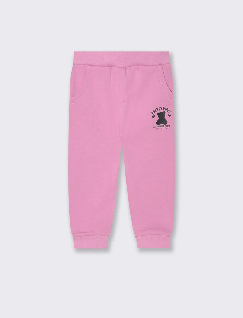 Jogger Comfort: Pantaloni in Cotone Stile - Rosa candy