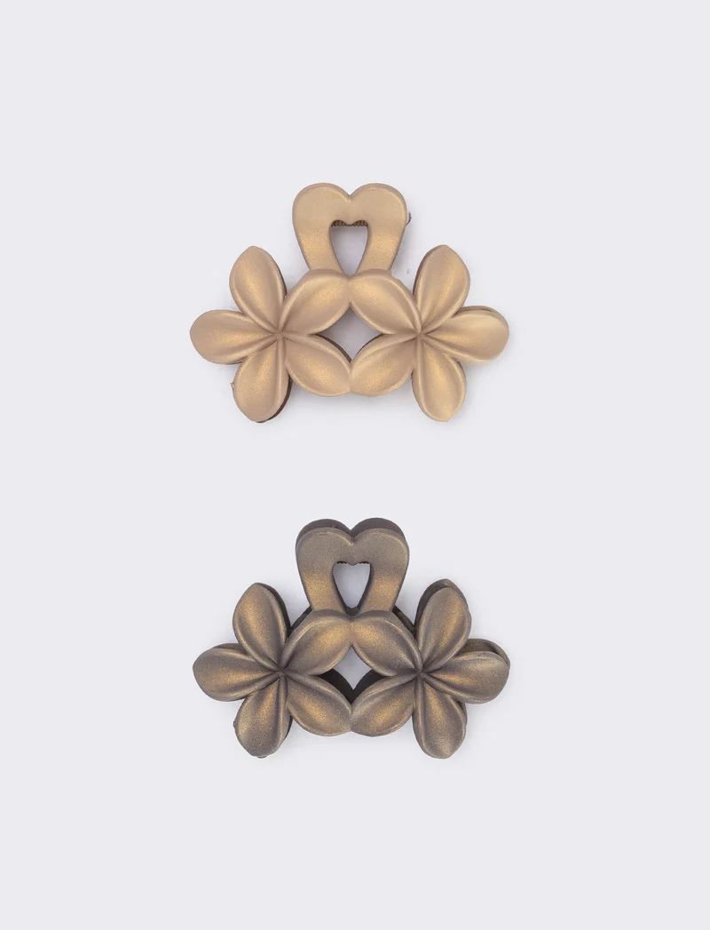 Set 2 pinze doppio frangipane in italiano - Bronzo