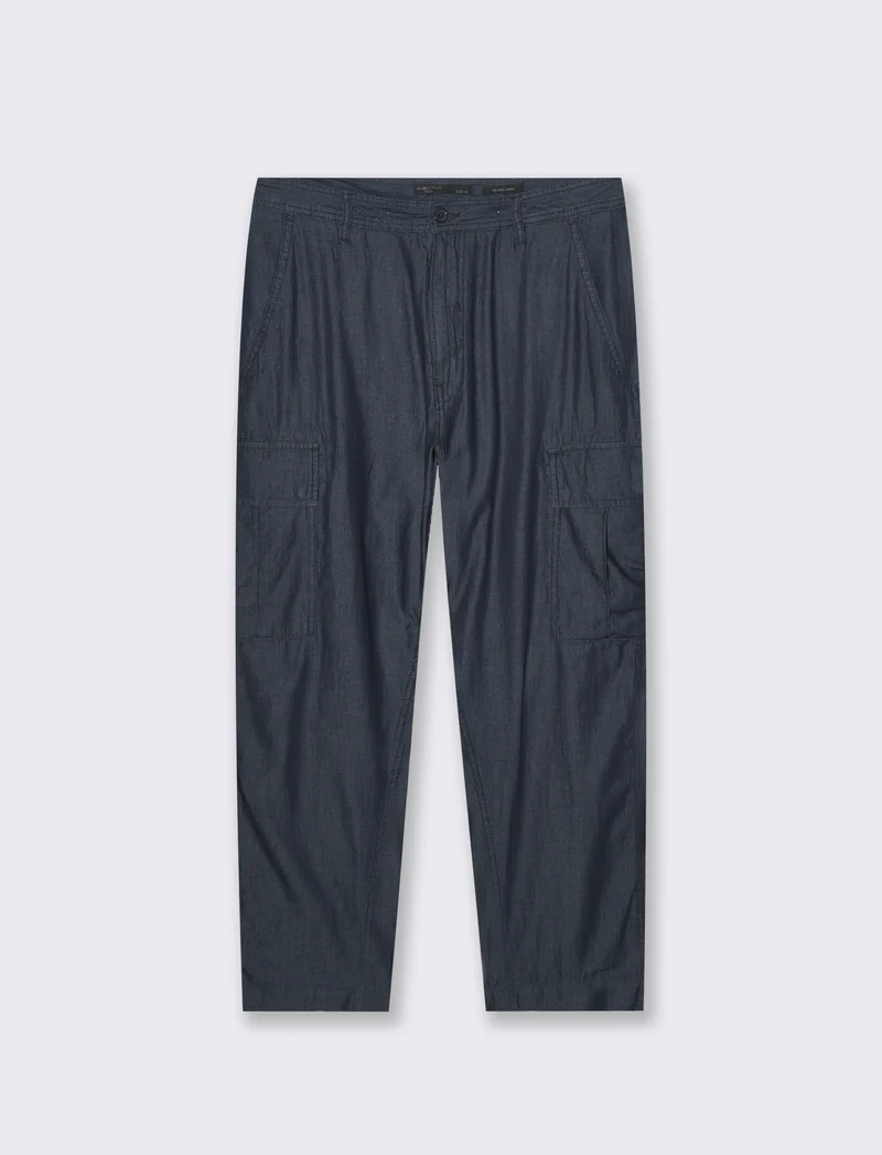Jeans leggero cargo fit da uomo - DENIM SCURO
