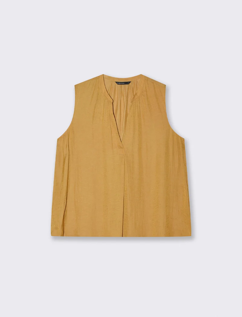 Casacca Giromanica con Scollo a V - Senape