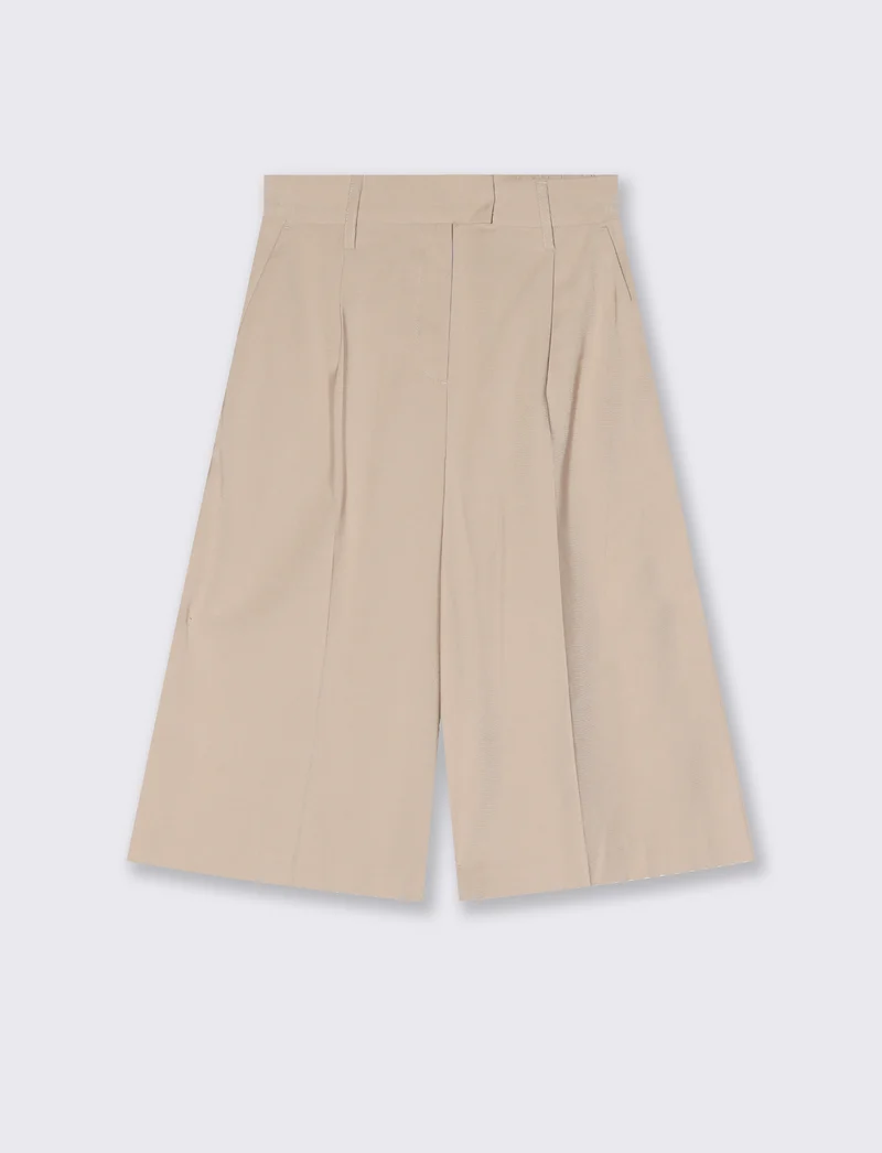 Bermuda con tasca elegante - Beige grano