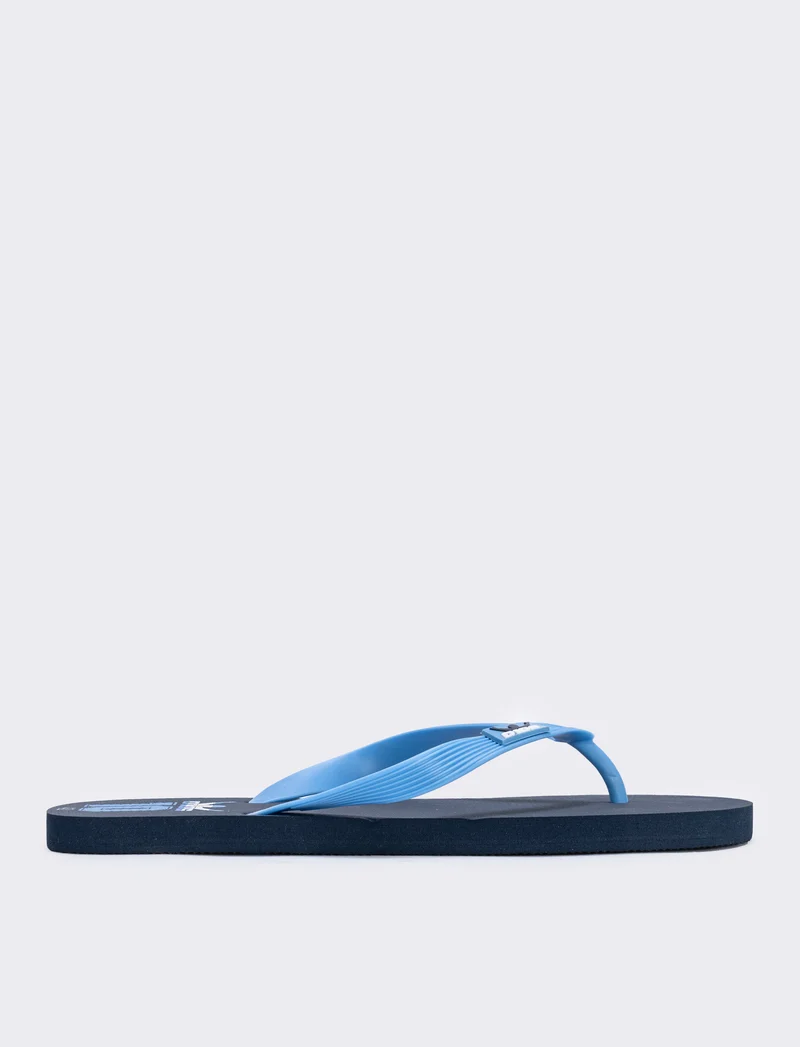 Infradito PVC con applicazioni Dios - Celeste