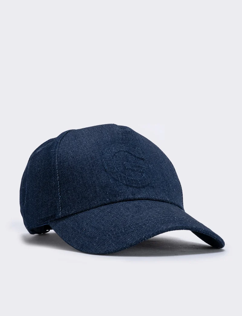 Cappello baseball denim con lettera 3D - Var 4