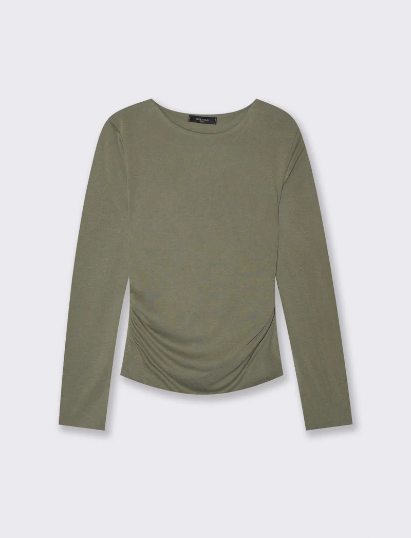 Tshirt manica lunga con scollo a barca - Ve.milit.