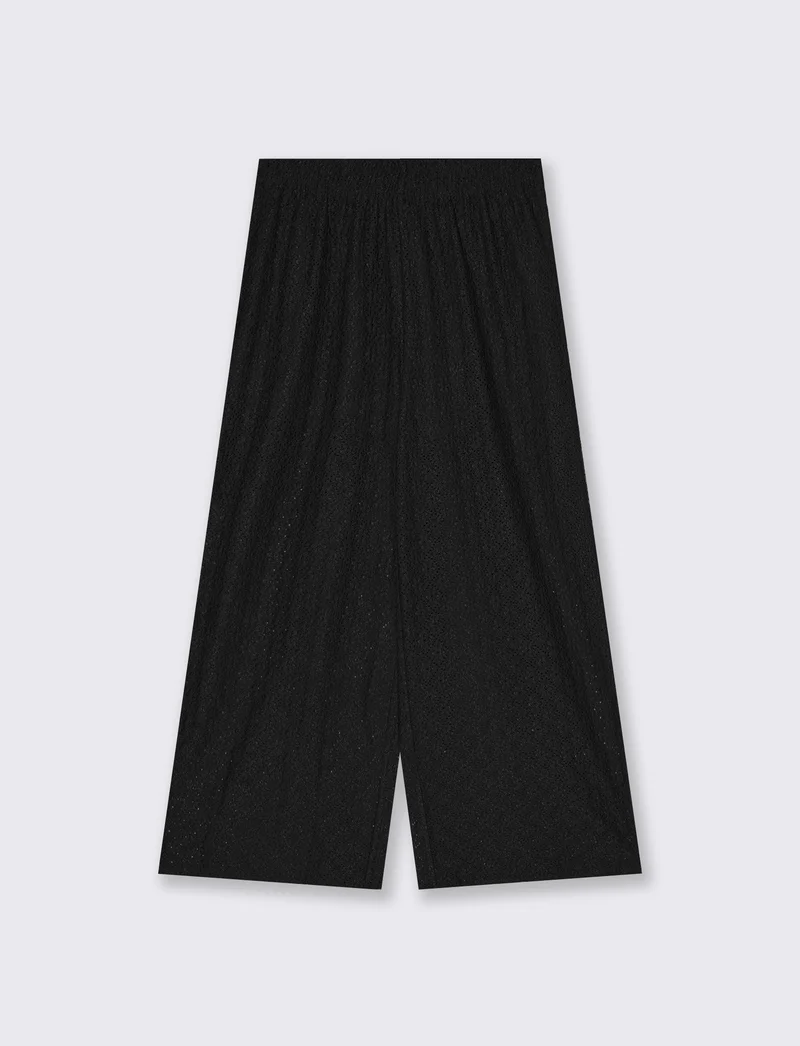Pantalone Lungo Foderato con Coulisse - Nero