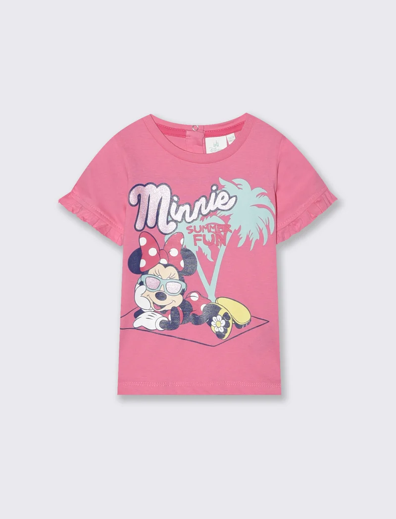 Maglietta Minnie con rouches colorate - Fuxia