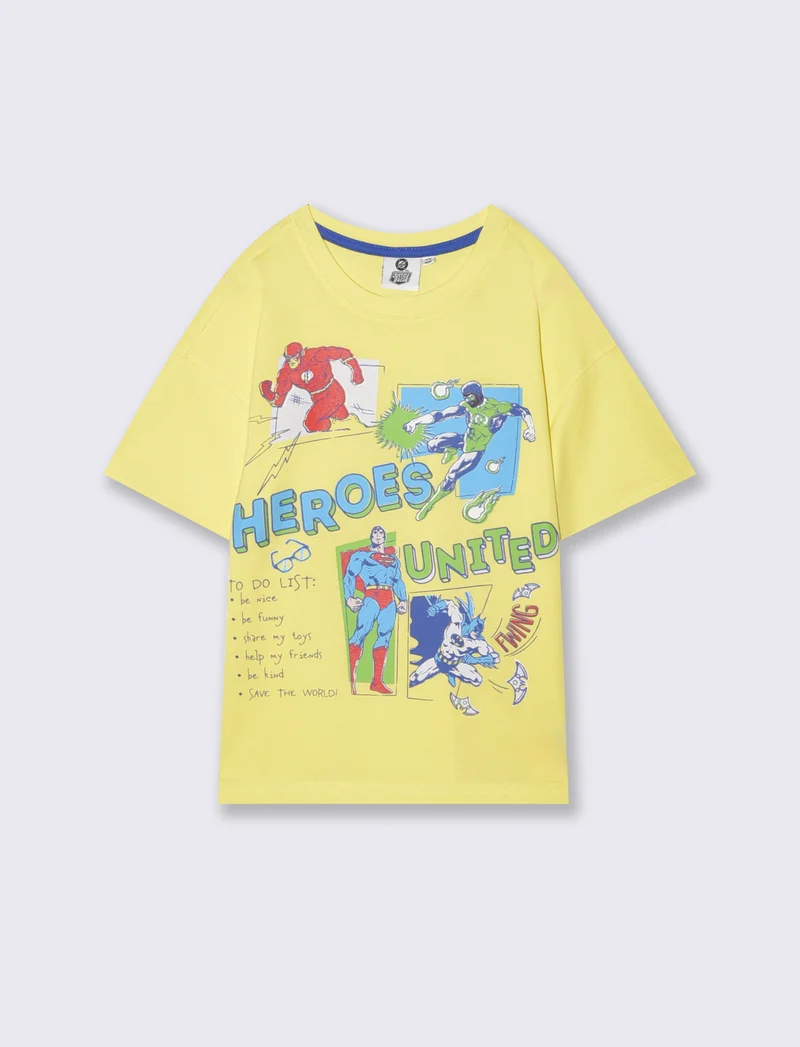 T-shirt Superman per giovani fan - Giallo