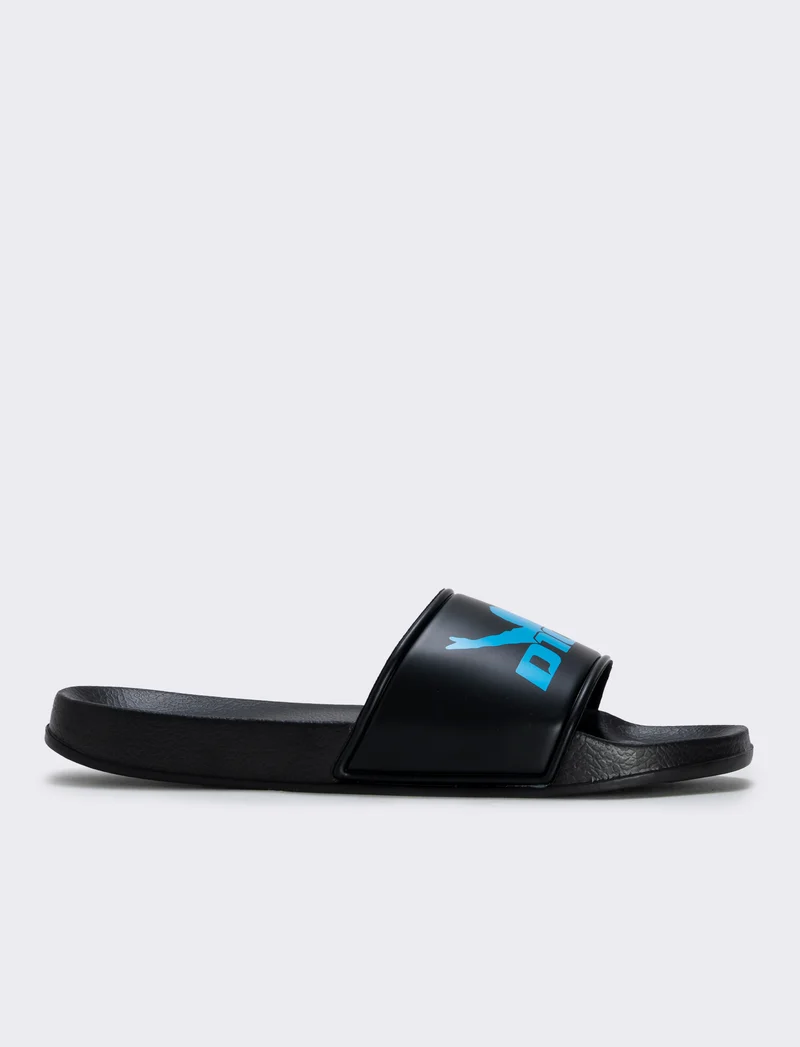 Ciabatta in gomma EVA nera con stampa Dios - Nero-blu