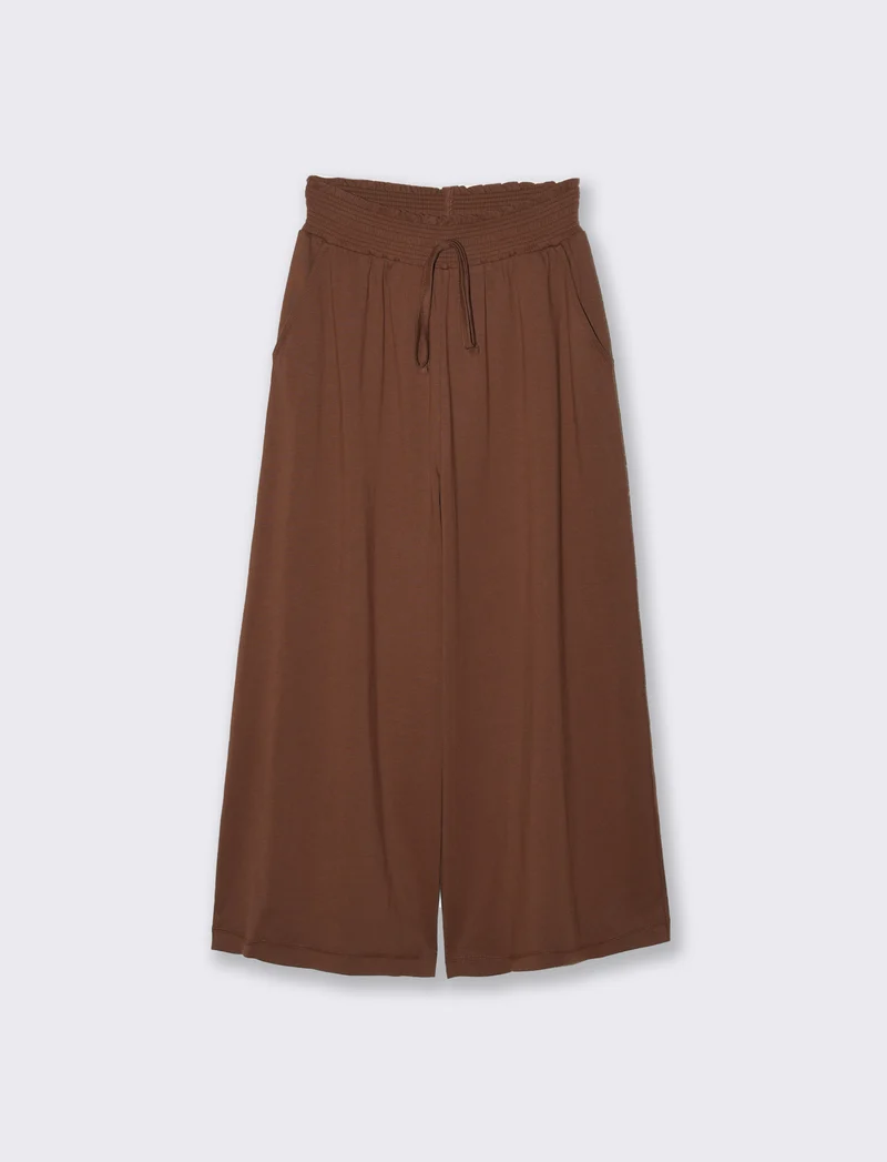 Pantalone Ampio con Elastico in Vita - Caffe'