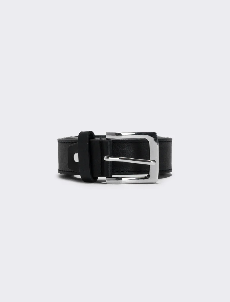 Cintura basic uomo elegante e versatile - Nero