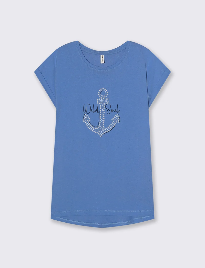 T-Shirt Manica Corta con Stampa - var 3