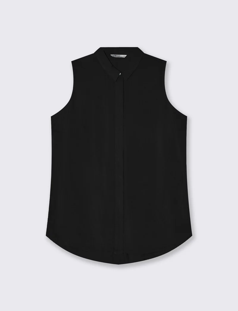 Camicia Giro Manica Basica - Nero