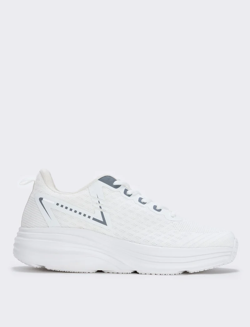 Scarpa ginnica uomo in tessuto bianco - Bianco