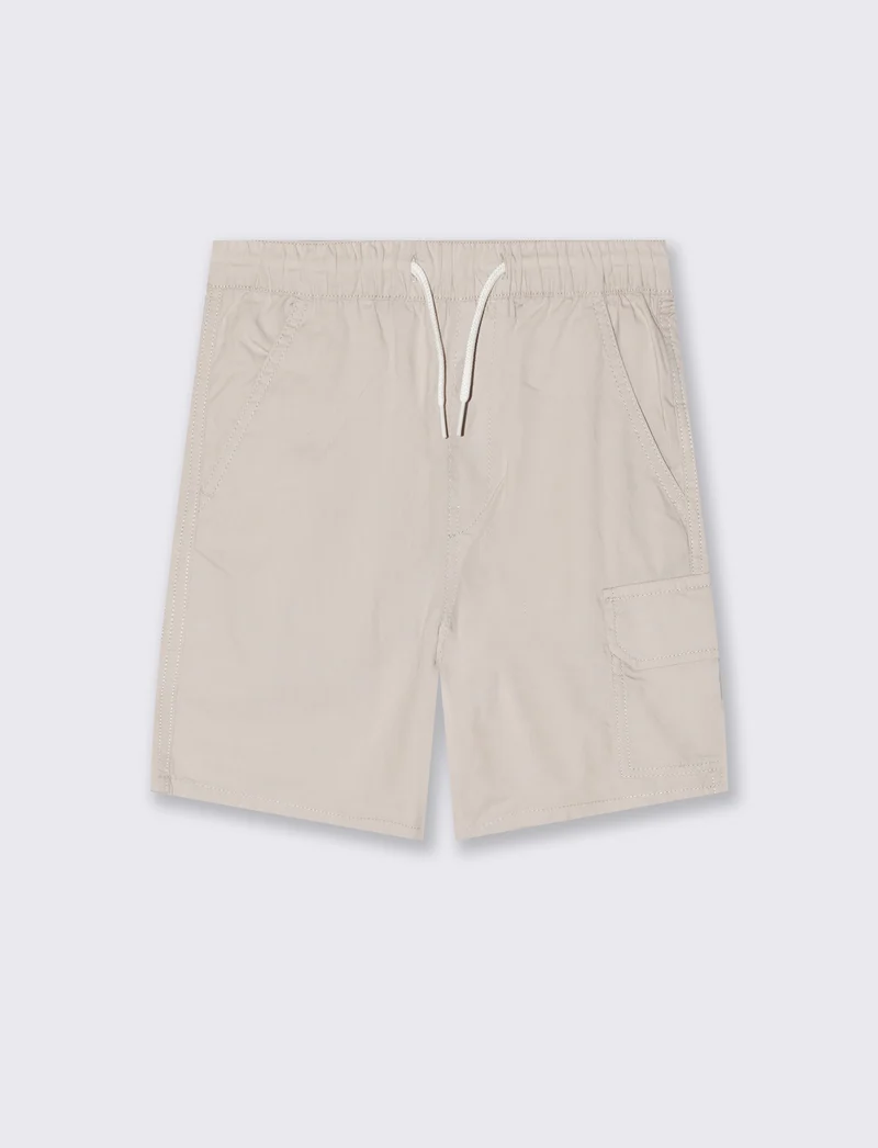 Bermuda in cotone tinta unita versatili - Beige