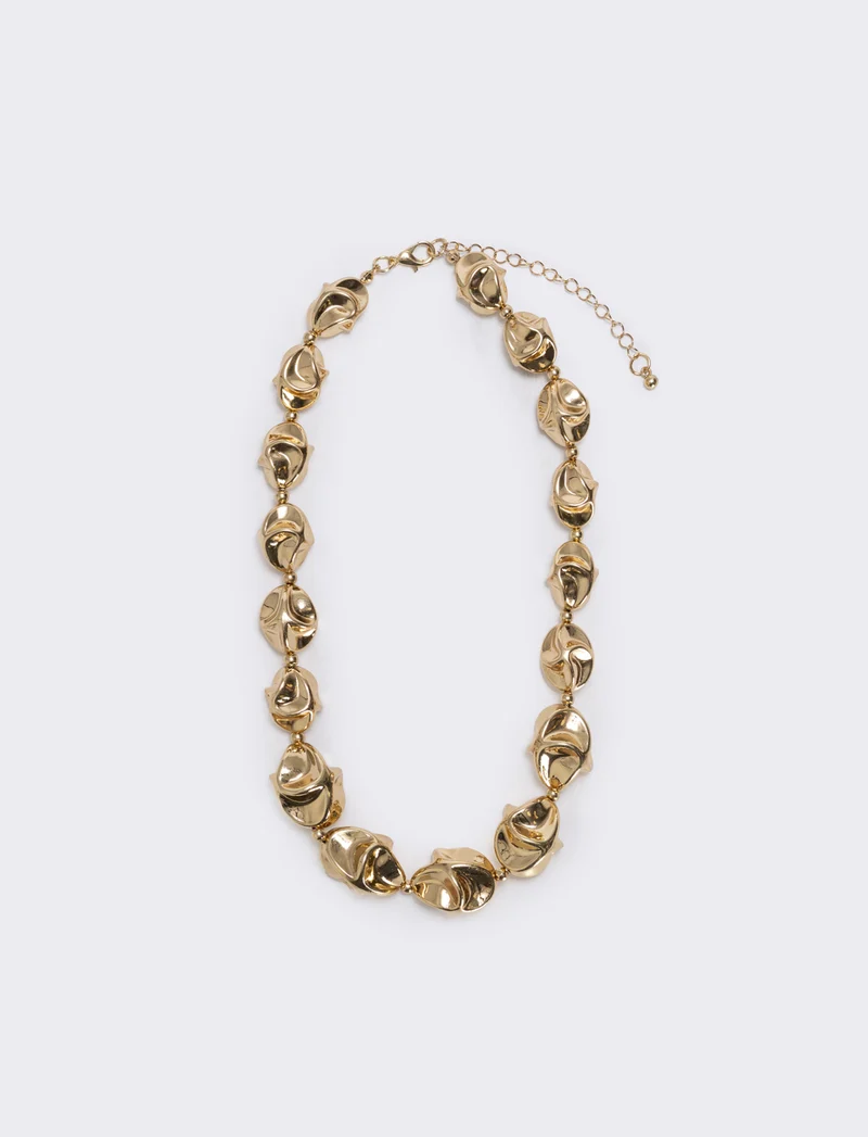 Collana di palline martellate - Oro