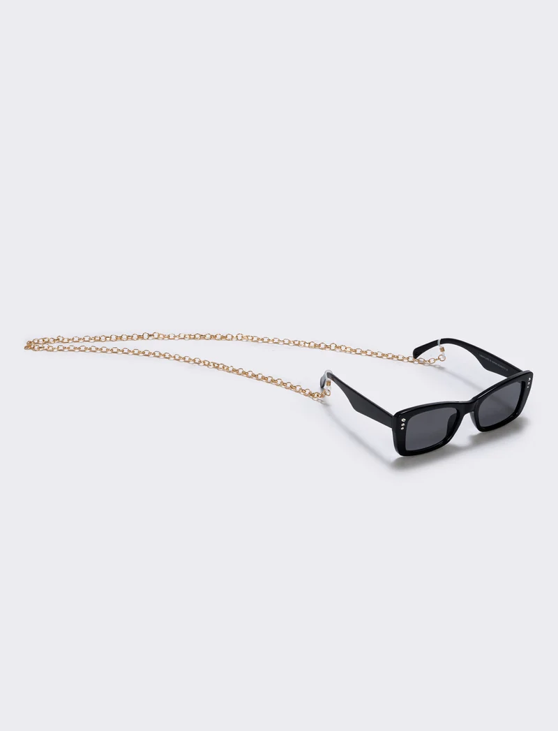 Laccio occhiali con catenina elegante - Oro