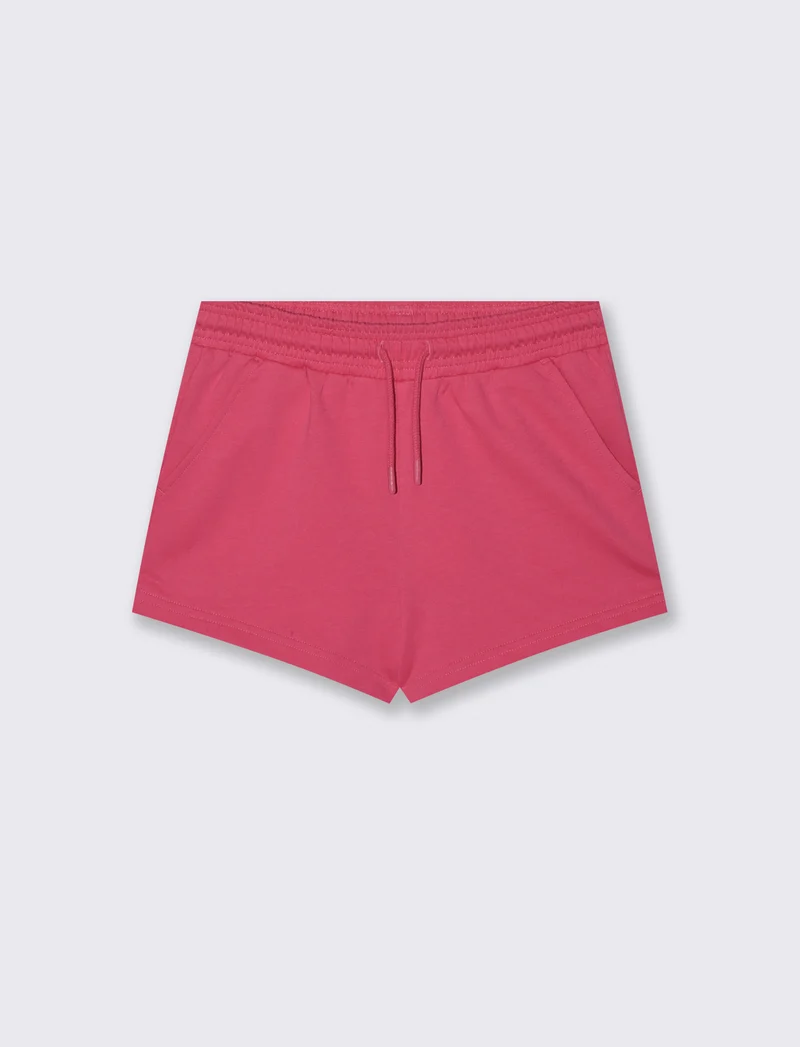 Short estivo in french terry per bambina - Fuxia