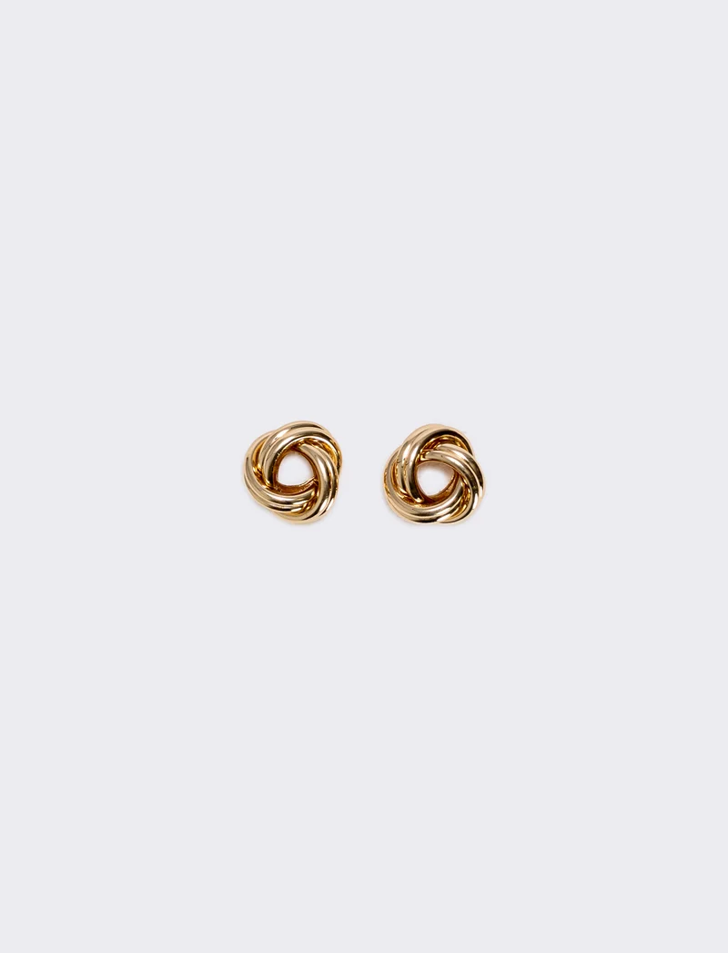 Orecchini Lobo con Nodo Marinaro - Oro