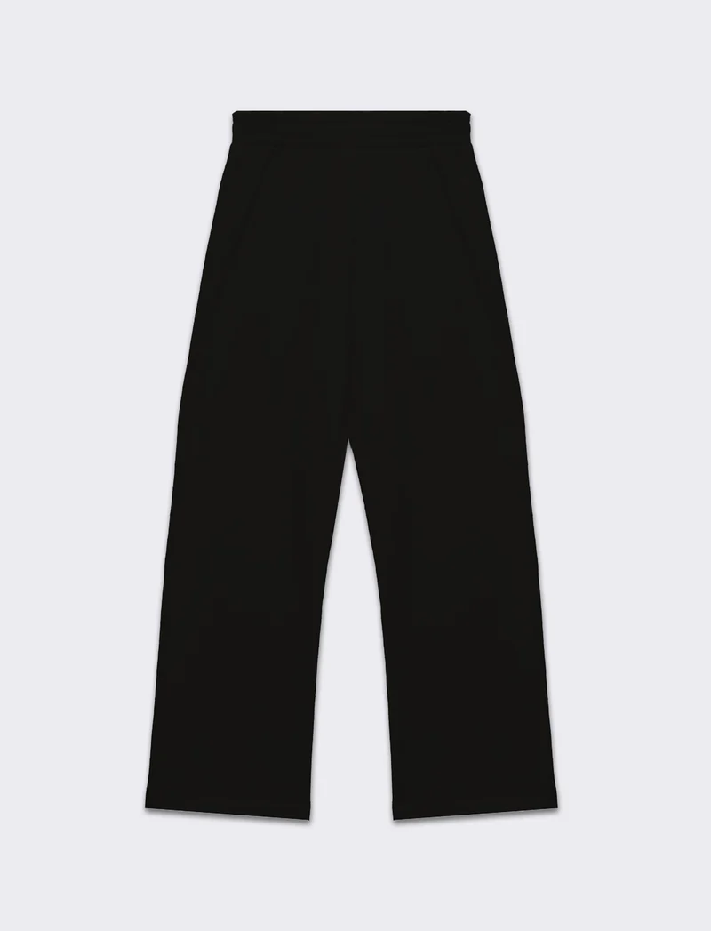 Jogger basico flare da donna - Nero