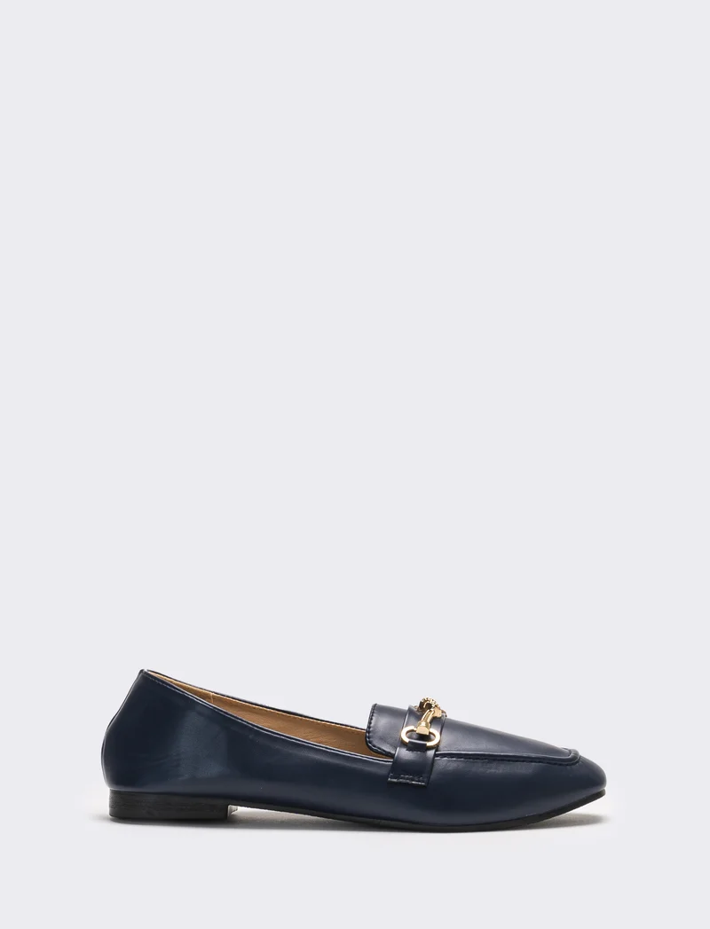 Mocassino da donna con morsetto - Blu