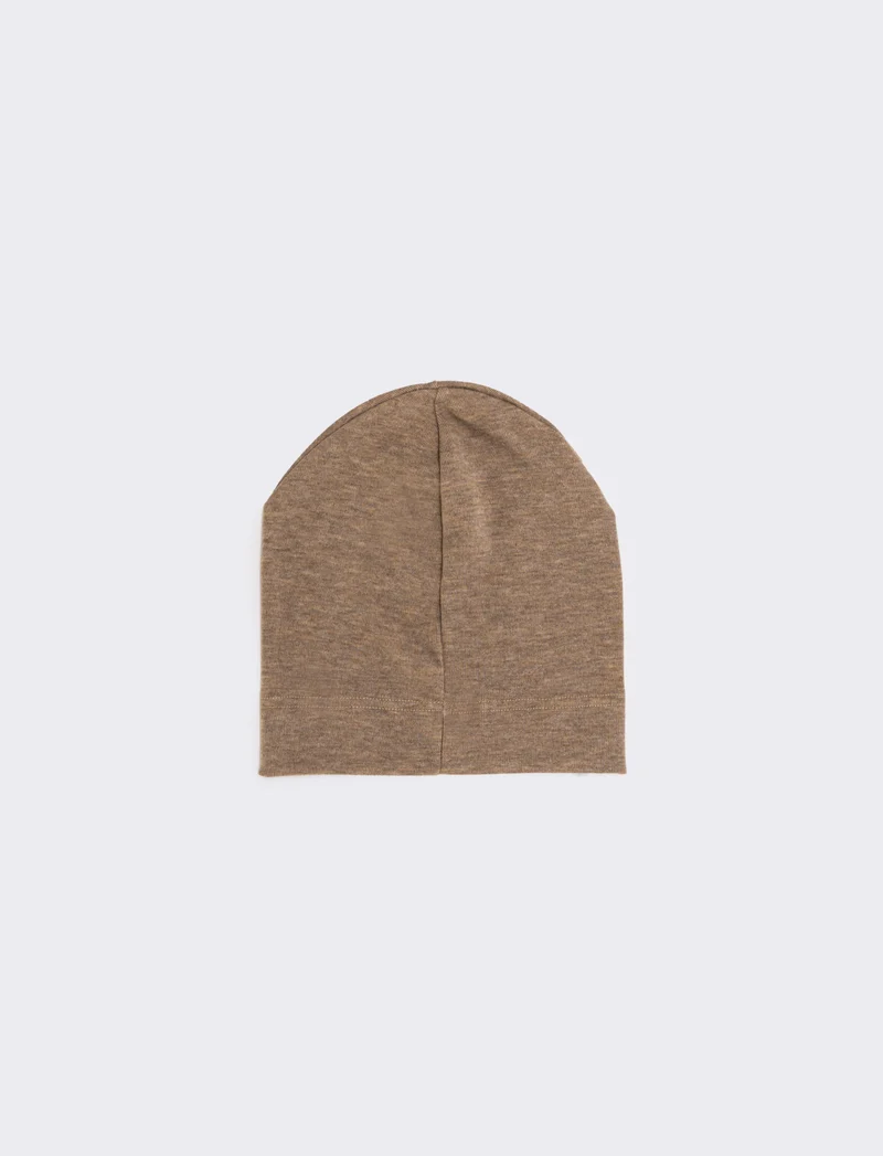 Cappello in pile con ciniglia uomo - Moro