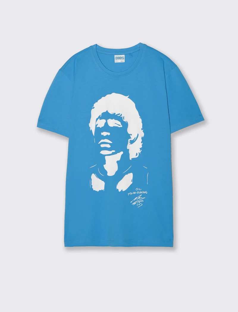 T-shirt Jersey Premium Stampa D10S - Blu