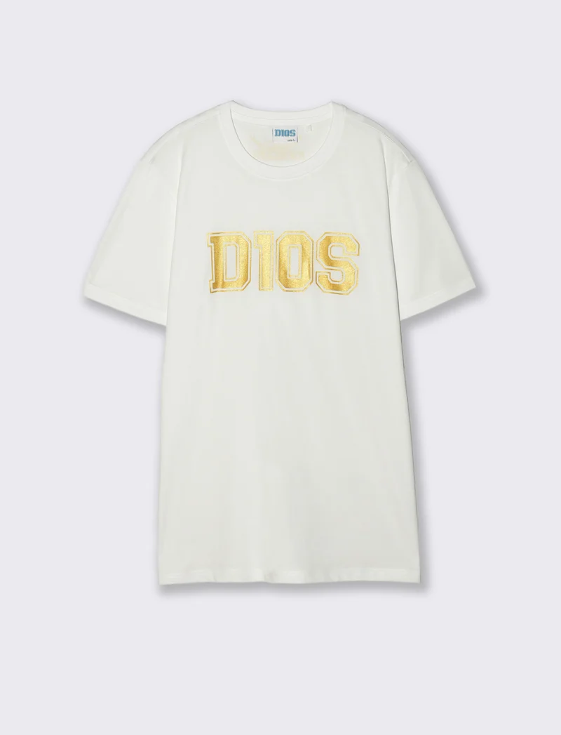 T-Shirt Jersey Premium D10S Girocollo - Bianco