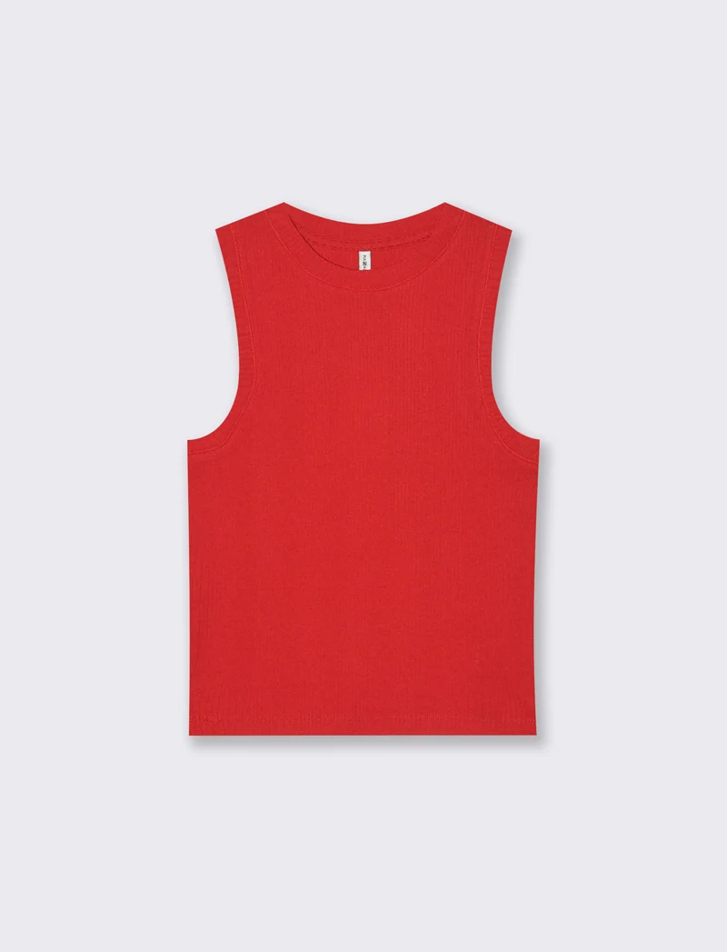 Top Basico a Coste - Rosso