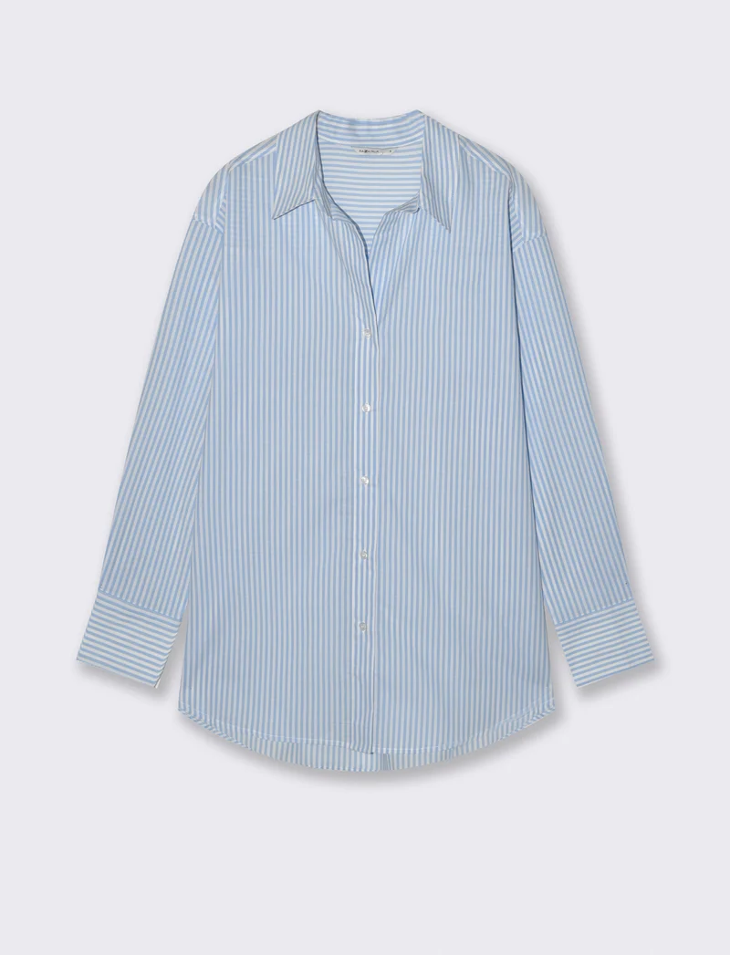 Camicia a righe manica lunga regular - var 1